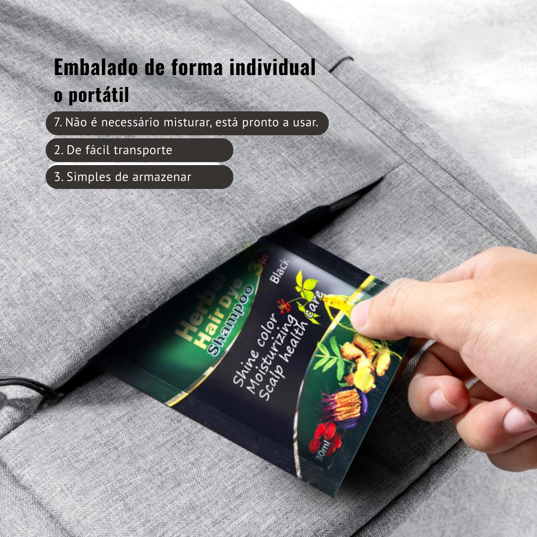 Shampoo Black 3 em 1 – Versão MINI  Mesmos Benefícios. Menos Custos. Mais Praticidade.